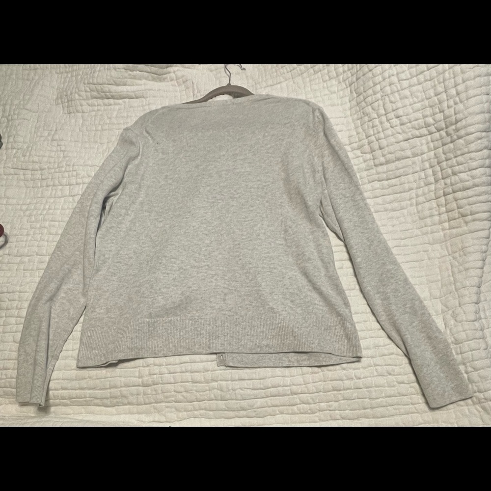 Women’s Gap Heather Gray Button Down Cardigan Swe… - image 3